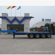 sinotruk 4 axle machinery transport low bed trailer